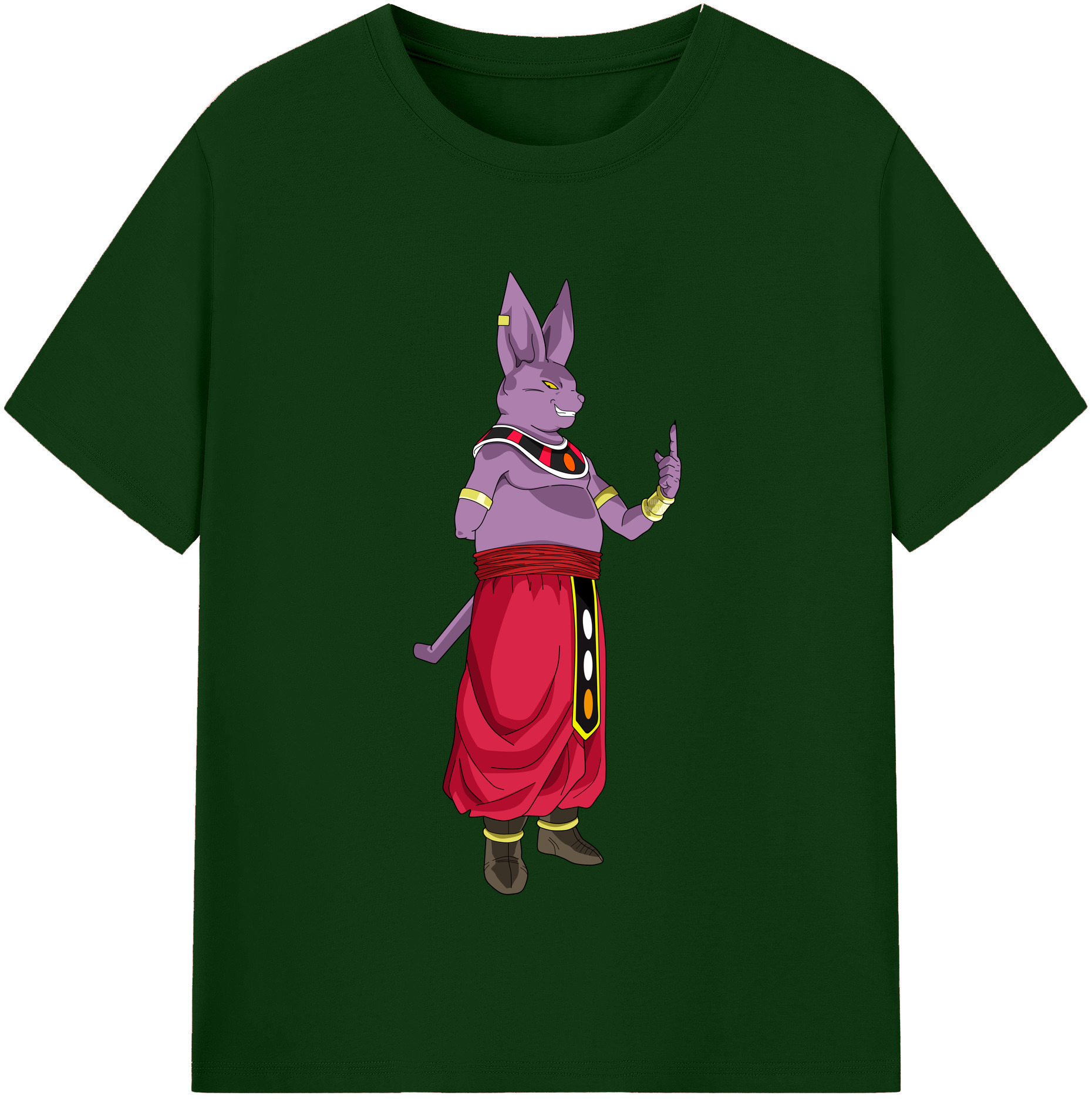 （画像用） ドラゴンボール シャンパ DRAGON BALL Champa 綿100％半袖Tシャツ（フロントプリント）